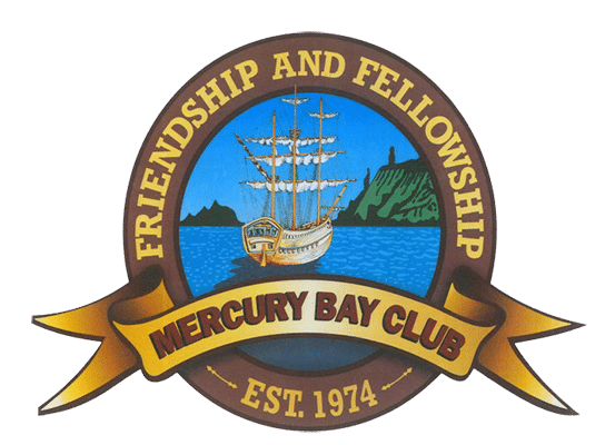 Mercury Bay Club crest